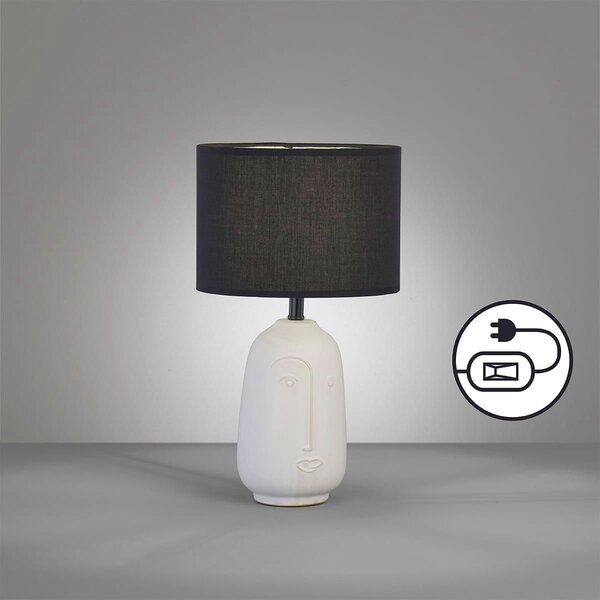 Fischer & Honsel modern asztali lámpa face fehér fhl50716