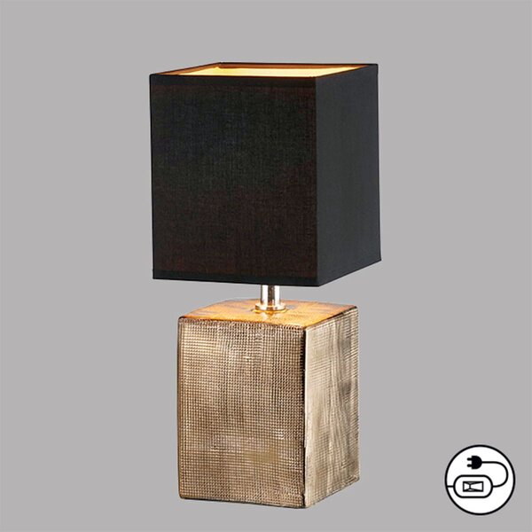 Fischer & Honsel glamour modern asztali lámpa ouro barna fhl50668