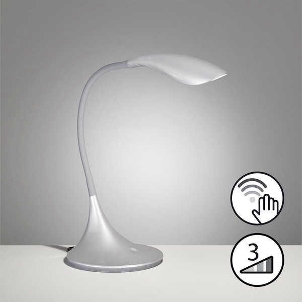 Fischer & Honsel modern asztali lámpa nil ezüst fhl50720