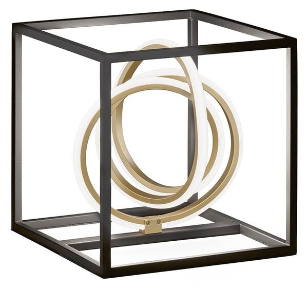 Fischer & Honsel modern asztali lámpa gisi fekete fhl50413