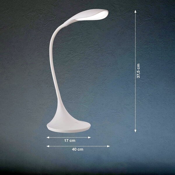 Fischer & Honsel modern asztali lámpa nil fehér fhl50526