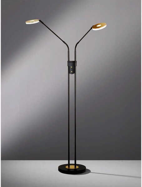 Fischer & Honsel modern állólámpa dent bézs fekete szürke fhl40498
