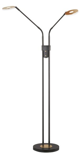 Fischer & Honsel modern állólámpa dent bézs fekete szürke fhl40498