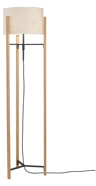 Fischer & Honsel skandináv állólámpa shine-wood bézs fekete szürke fhl40484