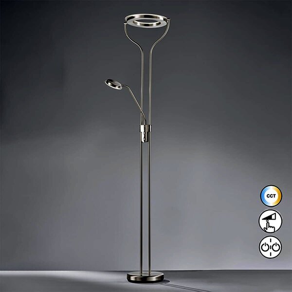 Fischer & Honsel modern állólámpa davos nikkel fhl40469