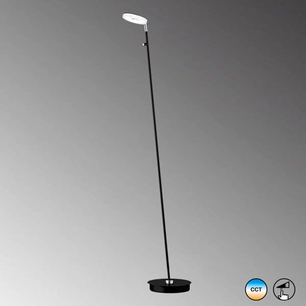 Fischer & Honsel modern állólámpa dent bézs fekete szürke fhl40405
