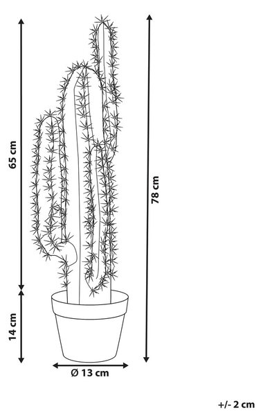 Műnövény CACTUS 78 cm Zöld