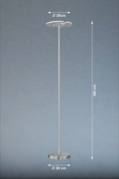 Fischer & Honsel modern állólámpa dent nikkel fhl40320