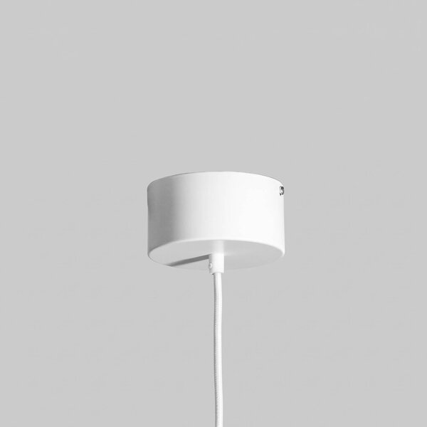 Luminex Funda lógó világítás, fehér, Ø 30 cm, 1 izzó, fém/üveg, dimmelhető, Fehér / opál, Nappali / Étkező, fém, Modern