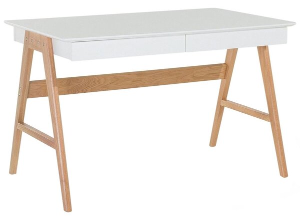 Íróasztal SHESLAY Fehér 120 cm 70 cm fiókokkal