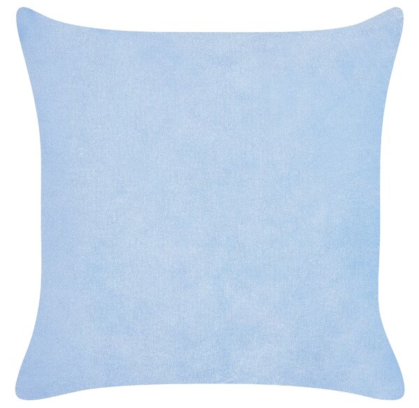 2 db díszpárna MILLET Kordbársony 43 x 43 cm Kék Geometrikus mintás