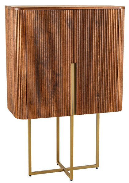 Highboard GATSBY 125cm retro stílusú mangó arany