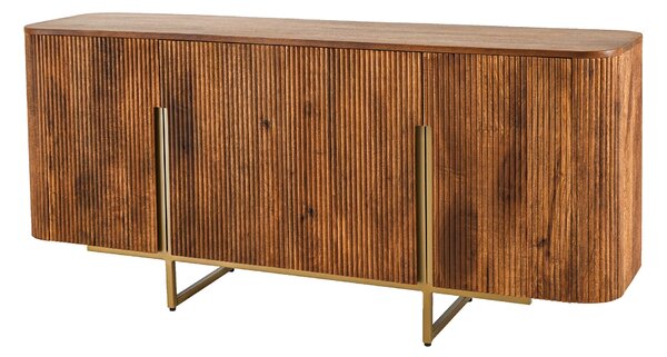 Tálaló GATSBY 160cm retro stílusú mangó arany