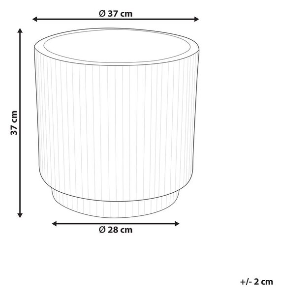 Virágcserép DARIA 37 cm Olivazöld