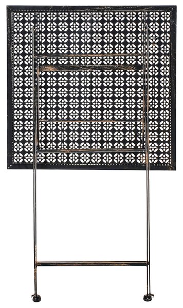 Kerti bárasztal BORMIO 60 cm 60 cm Fém Fekete