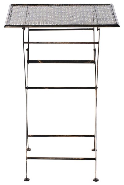 Kerti bárasztal BORMIO 60 cm 60 cm Fém Fekete