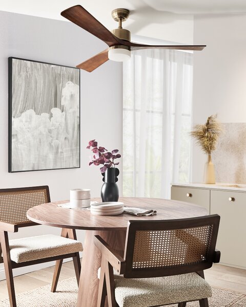 Mennyezeti ventilátor világítással ARUWIMI Távirányítóval LED Bronz