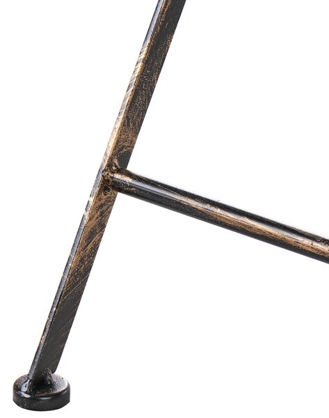 Kerti bárasztal BORMIO 60 cm 60 cm Fém Fekete