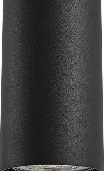 Lindby függő világítás Joffrey, Ø 6 cm, fekete, fém, GU10, dimmelhető, Fekete, Nappali / Étkező, fém, Modern