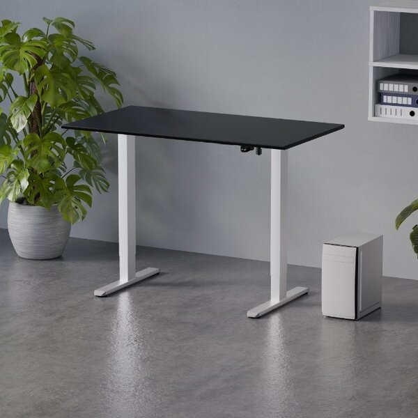 Elektromosan állítható magasságú íróasztal 120x80cm fekete | LVN System Control Flex