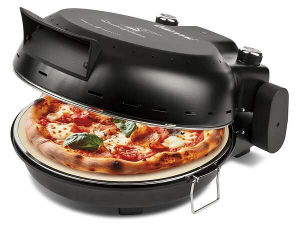 Girmi FP50 Forno Elettrico házi pizza sütő fekete színben, 4 perc alatt, 31cm-es pizza