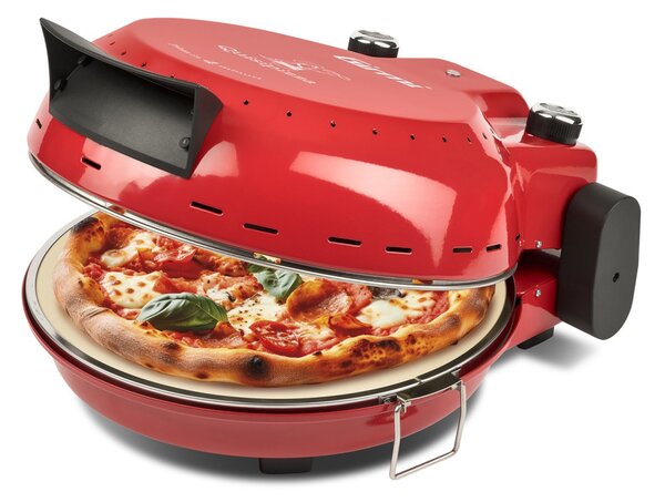 Girmi FP50 Forno Elettrico házi pizza sütő piros színben, 4 perc alatt, 31cm-es pizza