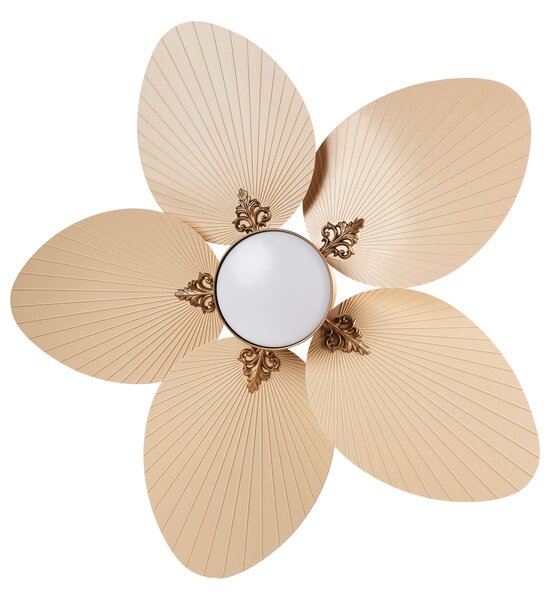 Mennyezeti ventilátor világítással BORMEJO Távirányítóval LED Arany