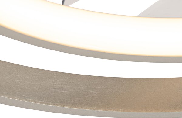 Acél mennyezeti ventilátor 46,5 cm LED-del, távirányítóval - Kees