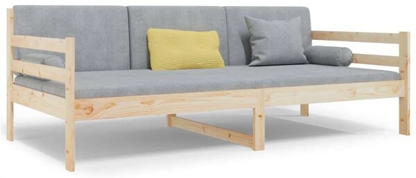 VidaXL tömör fenyőfa kanapéágy matrac nélkül 90 x 190 cm