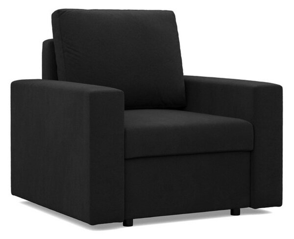 NEO fotel – egyenes oldallal – 2-es modell Fekete