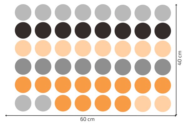 PIPPER. Falmatrica "Színes pöttyök" 5,5 cm Szín: Türkiz