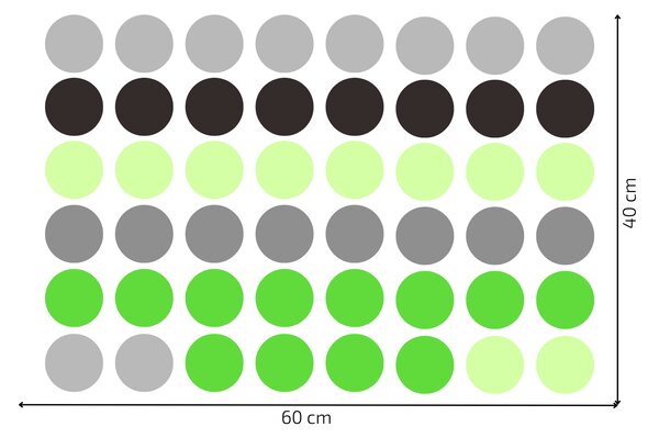 PIPPER. Falmatrica "Színes pöttyök" 5,5 cm Szín: Türkiz