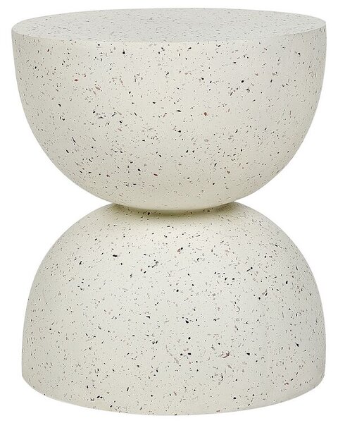 Kisasztal CAORIA 40 cm 40 cm Terrazzo hatású Fehér terrazzo