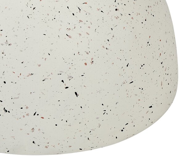 Kisasztal CAORIA 40 cm 40 cm Terrazzo hatású Fehér terrazzo