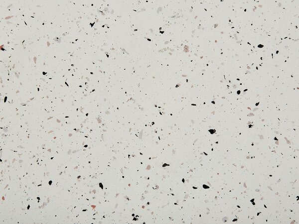 Kisasztal CAORIA 40 cm 40 cm Terrazzo hatású Fehér terrazzo