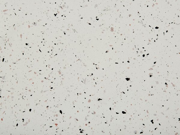 Kisasztal EDOLO 37 cm 37 cm Terrazzo hatású Fehér terrazzo