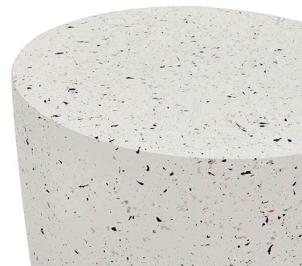 Kisasztal EDOLO 37 cm 37 cm Terrazzo hatású Fehér terrazzo
