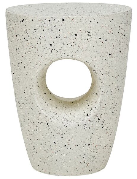 Kisasztal EDOLO 37 cm 37 cm Terrazzo hatású Fehér terrazzo