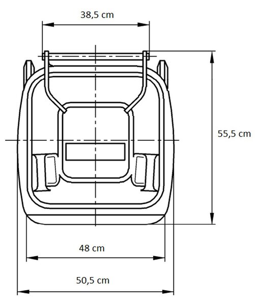 Hulladéktároló 120L KÉK