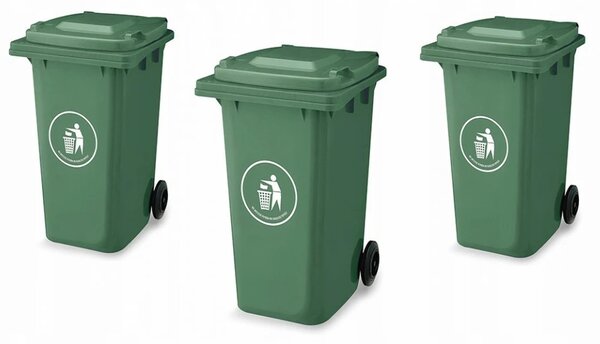 Hulladéktároló 120L ZÖLD