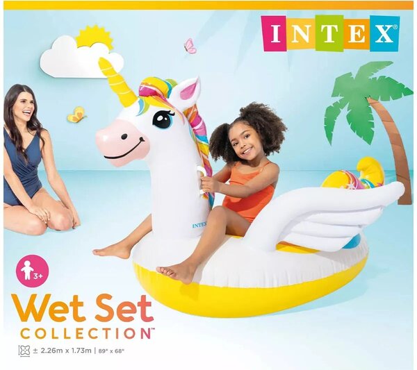 Intex: Unikornis lovagló matrac (226 x 173 cm)