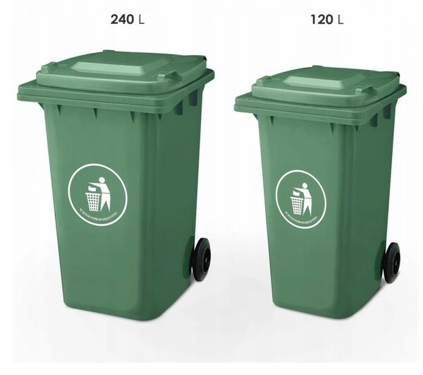 Hulladéktároló 120L ZÖLD