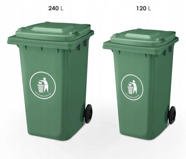 Hulladéktároló 240L ZÖLD