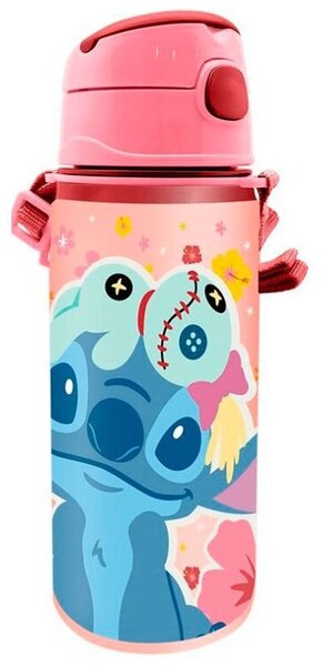 Disney Lilo és Stitch, A Csillagkutya Alumínium Kulacs Akasztóval 600 ml