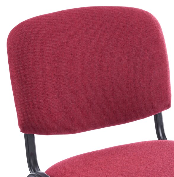ISO kárpitozott konferenciaszék – bordó színű