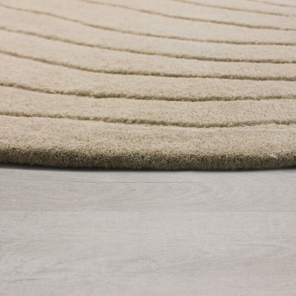 Bézs gyapjú szőnyeg 160x230 cm Puddle Wool – Flair Rugs