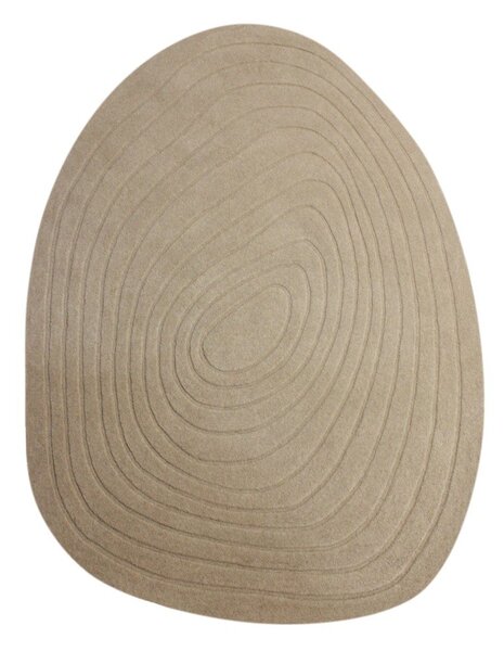 Bézs gyapjú szőnyeg 160x230 cm Puddle Wool – Flair Rugs