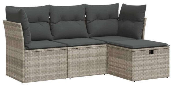 VidaXL Polyrattan Kerti Ülőgarnitúra - 4 részes