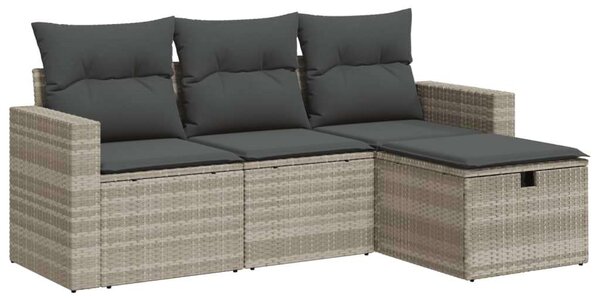 VidaXL Polyrattan Kerti Ülőgarnitúra - 4 részes