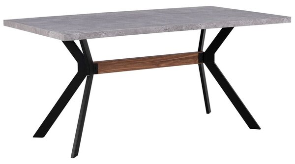 Étkezőasztal BENSON Szürke betonhatás 160 cm 90 cm